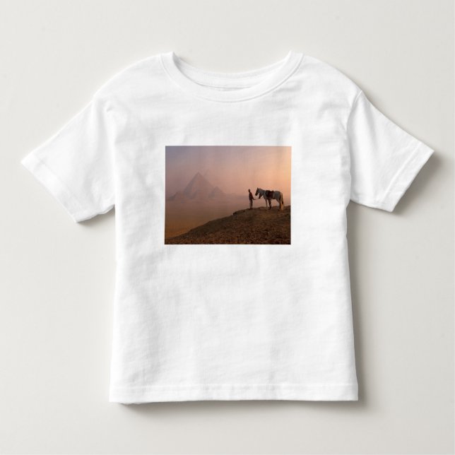 Camiseta De Bebé Las pirámides de África, Egipto, El Cairo, Giza y  (Anverso)