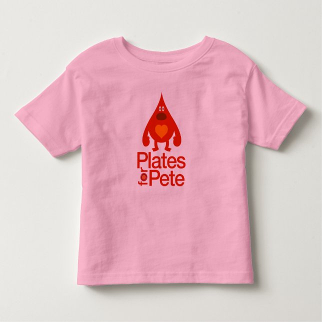 Camiseta De Bebé Las placas de los niños para Pete (Anverso)