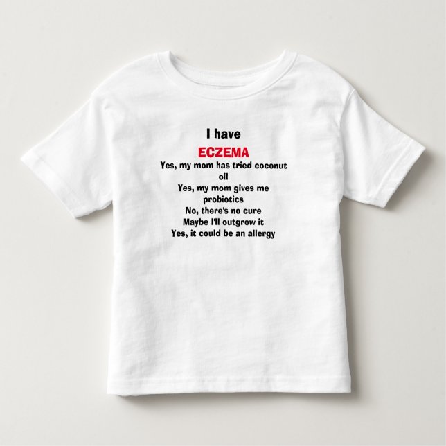 Camiseta De Bebé Las preguntas ardientes del eczema, contestadas (Anverso)