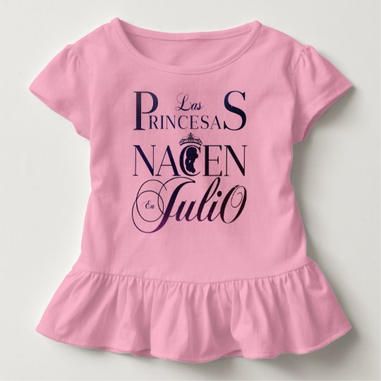 Camiseta De Bebé Las princesas nacen en julio - Princesses are born