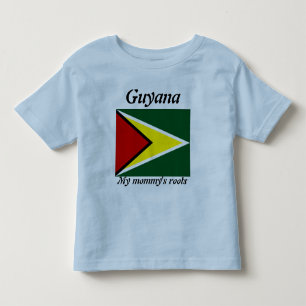 Camiseta De Bebé Las raíces Guyana de mi mamá embroman las