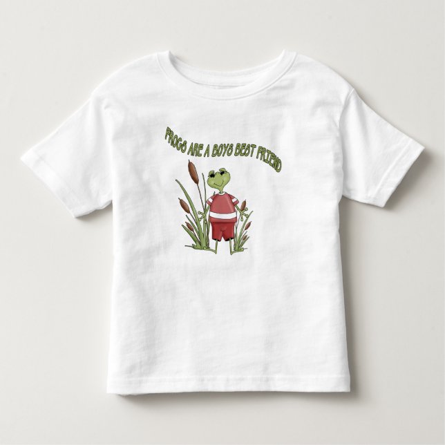 Camiseta De Bebé Las ranas son los mejores amigos de los chicos (Anverso)