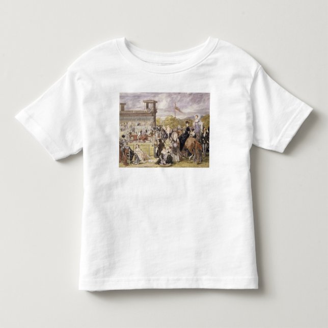 Camiseta De Bebé Las razas en Longchamp en 1874 (Anverso)
