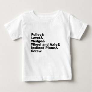 Camiseta De Bebé Las Seis Máquinas Simples de Arquímedes