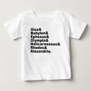 Camiseta De Bebé Las Siete Maravillas Del Mundo Antiguo
