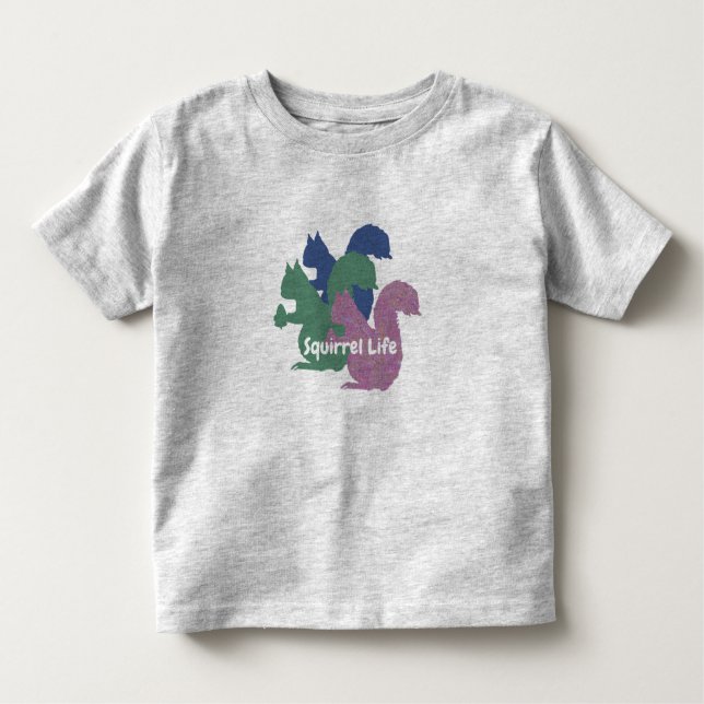 Camiseta De Bebé Las tres ardillas "Vida de ardilla", Toddler Tee (Anverso)