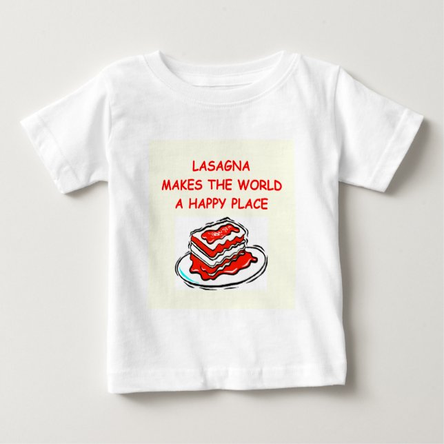 Camiseta De Bebé lasagna (Anverso)