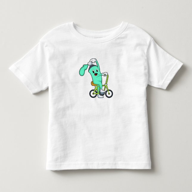 Camiseta De Bebé Lata de spray con bicicleta (Anverso)