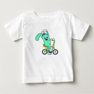 Camiseta De Bebé Lata de spray con bicicleta