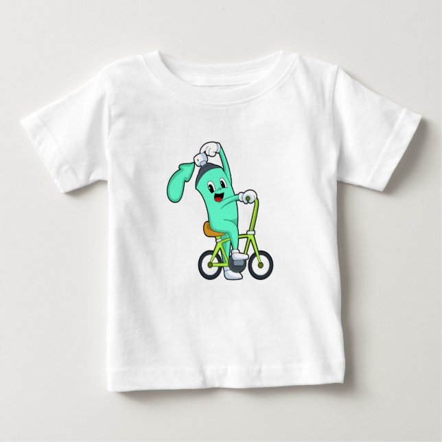 Camiseta De Bebé Lata de spray con bicicleta (Anverso)