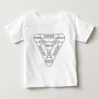 Camiseta De Bebé Latín del diagrama de la trinidad