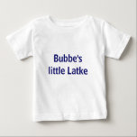 Camiseta De Bebé Latke de Bubbe<br><div class="desc">Camisa Cute para Hanukkah</div>