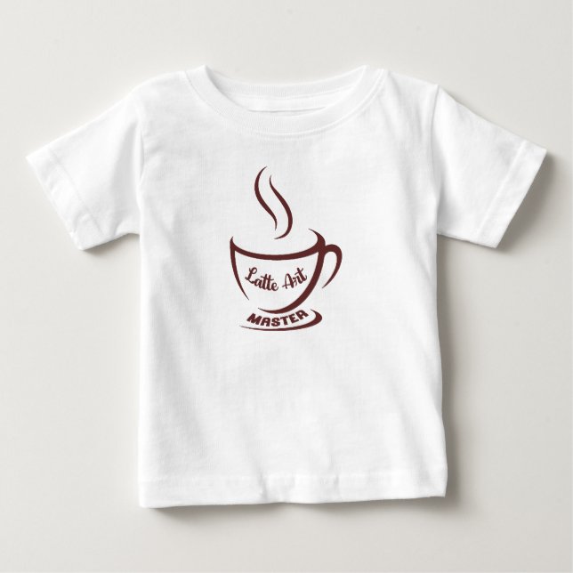 Camiseta De Bebé Latte Art Master T-Shirt (Anverso)