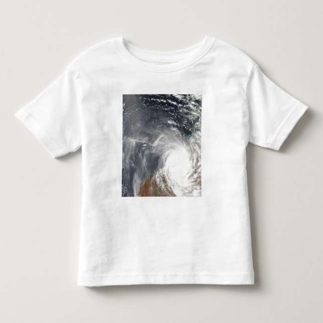 Camiseta De Bebé Laurence, el ciclón tropical, por encima del oeste (Anverso)