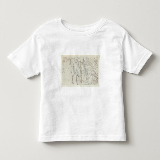 Camiseta De Bebé Lavabo de Utah topográfico (Anverso)