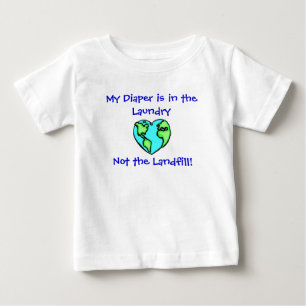 Camiseta De Bebé Lavadero W/Back del pañal
