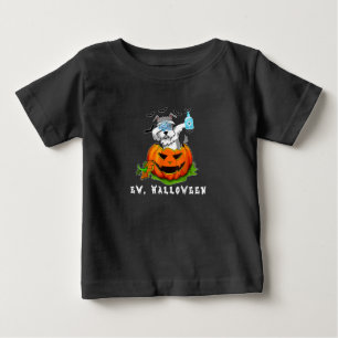 Camiseta De Bebé Lavado de calabaza en miniatura Schnauzer Ew Hallo