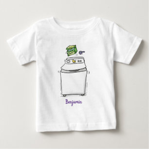 Camiseta De Bebé Lavadora de lavadora, lavadora, lavadora, ilustrac