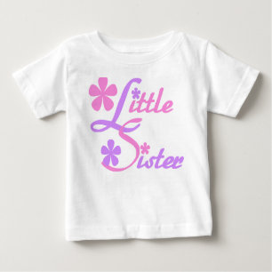Camiseta De Bebé Lavanda y hermana del rosa pequeña