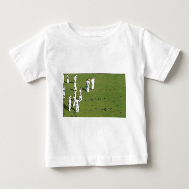 Camiseta De Bebé Lawn Bowls England (Anverso)