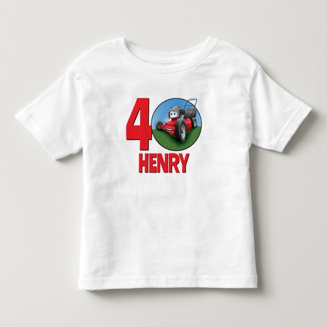 Camiseta De Bebé Lawn Mower Cumpleaños (Anverso)