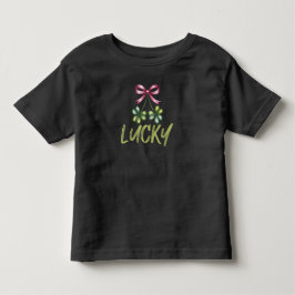Camiseta De Bebé Lazo Coqueto del Día de San Patricio Afortunado