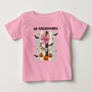 Camiseta De Bebé Lazo Coquette personalizado para el primer Hallowe