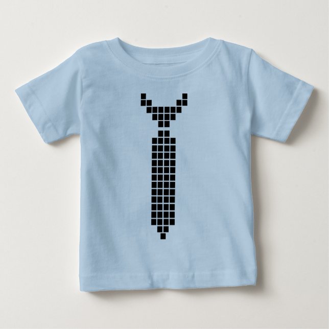 Camiseta De Bebé Lazo del pixel (Anverso)