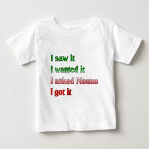 Camiseta De Bebé Le Pregunté A Nonno