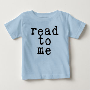 Camiseta De Bebé "léame" en Old Typewriter Font