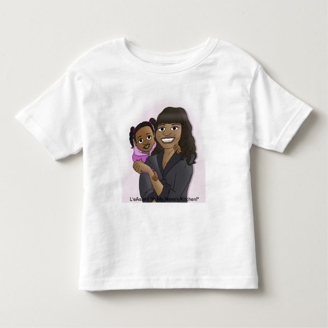 Camiseta De Bebé ¡Le'Asiah! ¡"En la cocina de mi Nana! " (Anverso)
