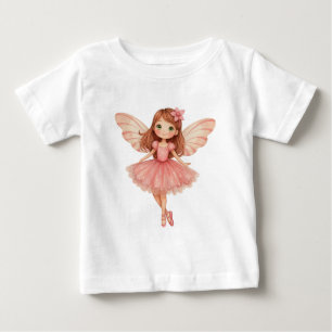 Camiseta De Bebé Leche rosa pequeño encantado
