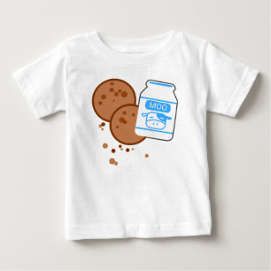 Camiseta De Bebé Leche y galletas