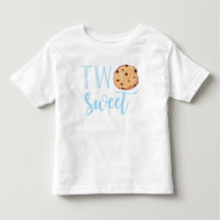Leche y galletas azul segundo cumpleaños dos dulce