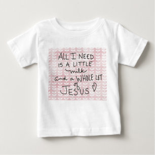 Camiseta De Bebé Leche y un montón de Jesús Romper Bebé