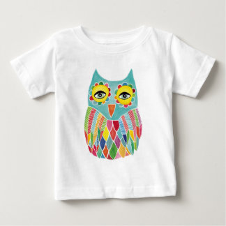 Camiseta De Bebé Lechuza colorida