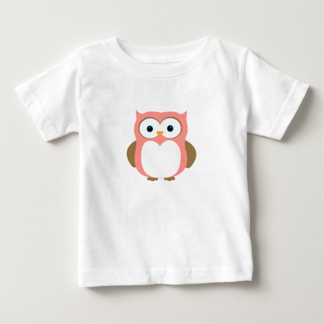 Camiseta De Bebé Lechuza Cuta (Anverso)