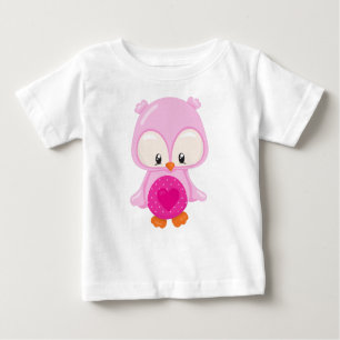 Camiseta De Bebé Lechuza Cuta, Lechuza Bebé, Lechuza Enamorada, Cor
