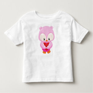 Camiseta De Bebé Lechuza Cuta, Lechuza Pequeña, Lechuza Enamorada, 