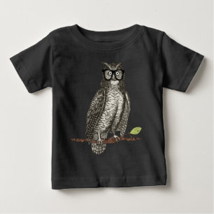 Camiseta De Bebé Lechuza Cute Nerasses