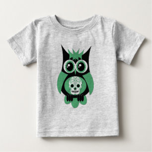 Camiseta De Bebé Lechuza De Azúcar Verde