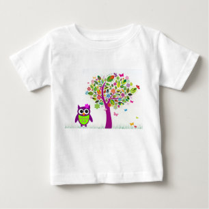 Camiseta De Bebé Lechuza de moda