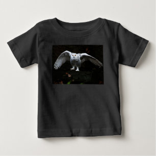 Camiseta De Bebé Lechuza de nieve con ala abierta bebé puede