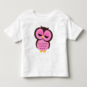Camiseta De Bebé Lechuza rosa