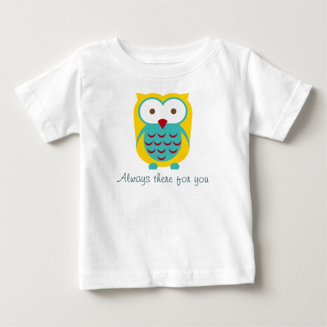 Camiseta De Bebé Lechuza viendo ropa inspiradora Nena Onsies (Anverso)