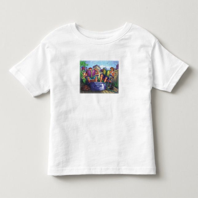 Camiseta De Bebé Lectura en verano (Anverso)