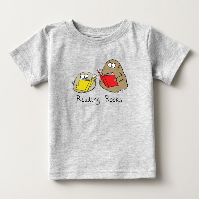Camiseta De Bebé Leer Rocas Divertidas Lover (Anverso)