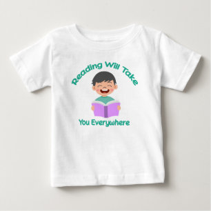 Camiseta De Bebé Leer te llevará a todas partes