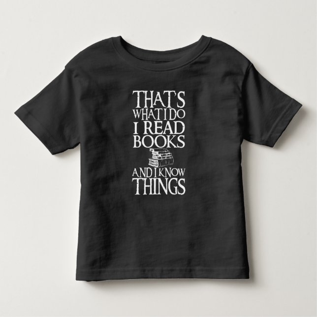Camiseta De Bebé Leí Libros Y Sé Cosas Cosas Graciosas (Anverso)