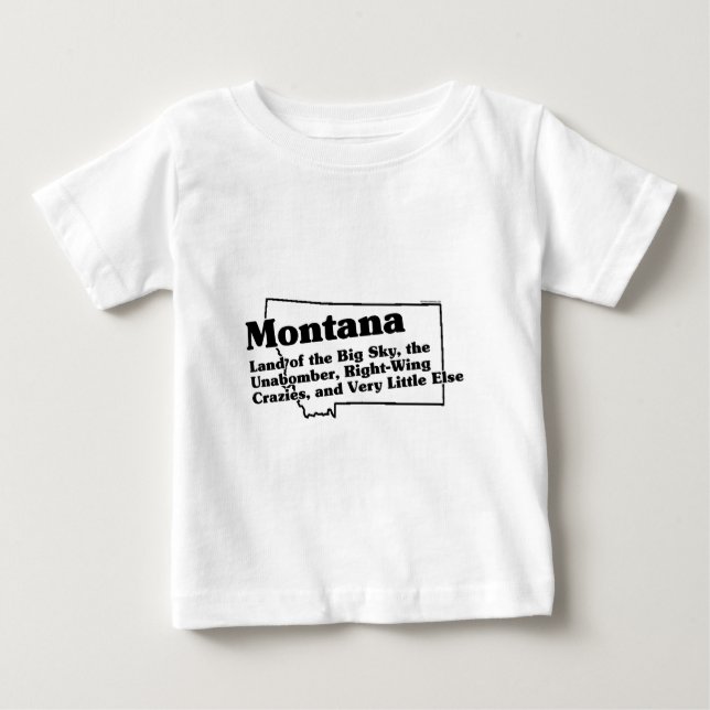 Camiseta De Bebé Lema del estado de Montana (Anverso)